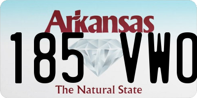 AR license plate 185VWO