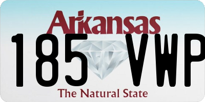AR license plate 185VWP