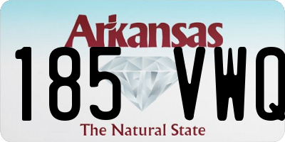 AR license plate 185VWQ