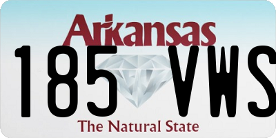 AR license plate 185VWS