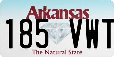 AR license plate 185VWT