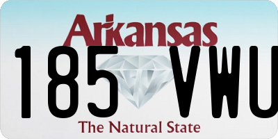 AR license plate 185VWU