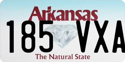 AR license plate 185VXA