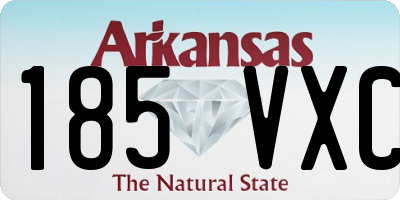 AR license plate 185VXC