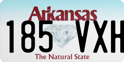 AR license plate 185VXH