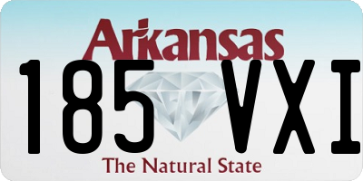 AR license plate 185VXI