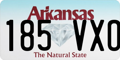 AR license plate 185VXO