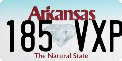 AR license plate 185VXP
