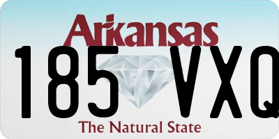 AR license plate 185VXQ