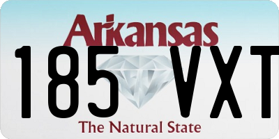 AR license plate 185VXT