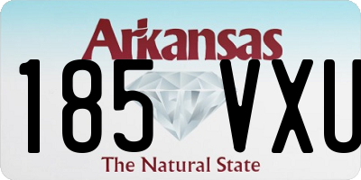 AR license plate 185VXU