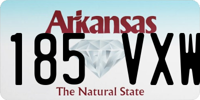 AR license plate 185VXW