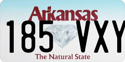 AR license plate 185VXY