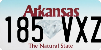 AR license plate 185VXZ