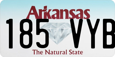 AR license plate 185VYB