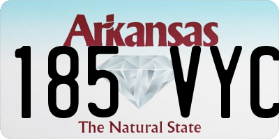 AR license plate 185VYC