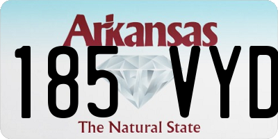 AR license plate 185VYD