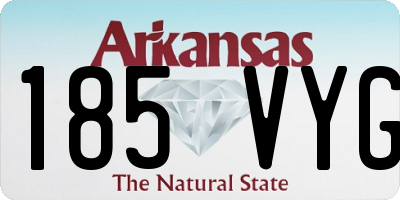 AR license plate 185VYG