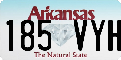 AR license plate 185VYH