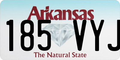 AR license plate 185VYJ