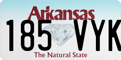 AR license plate 185VYK