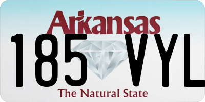 AR license plate 185VYL