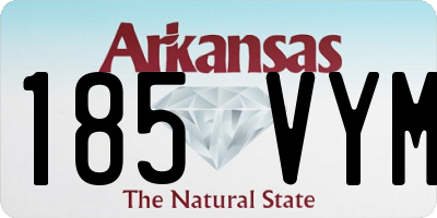 AR license plate 185VYM