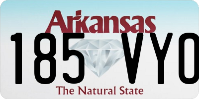 AR license plate 185VYO