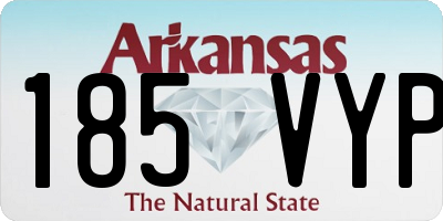 AR license plate 185VYP