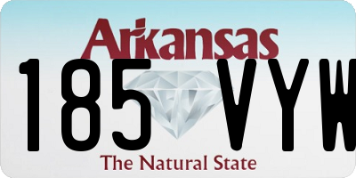 AR license plate 185VYW