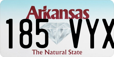 AR license plate 185VYX