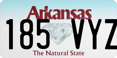 AR license plate 185VYZ