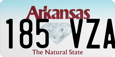 AR license plate 185VZA