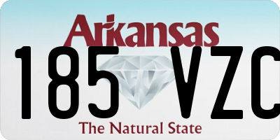AR license plate 185VZC