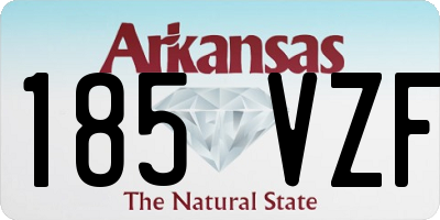 AR license plate 185VZF