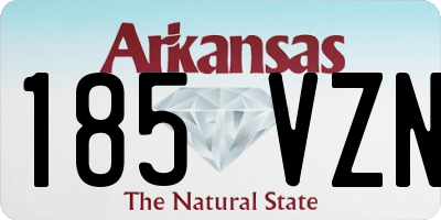 AR license plate 185VZN