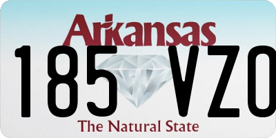 AR license plate 185VZO
