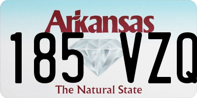 AR license plate 185VZQ