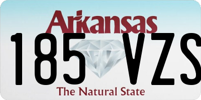 AR license plate 185VZS