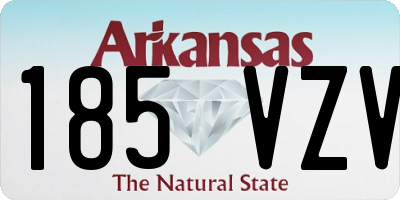 AR license plate 185VZV