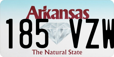 AR license plate 185VZW