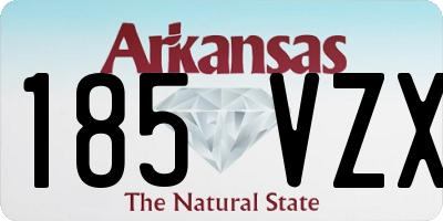 AR license plate 185VZX