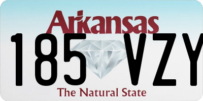 AR license plate 185VZY