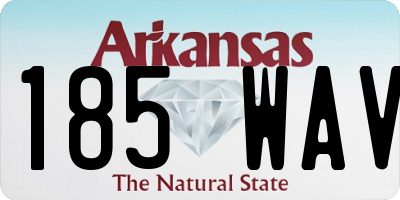 AR license plate 185WAV
