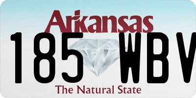 AR license plate 185WBV