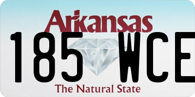AR license plate 185WCE