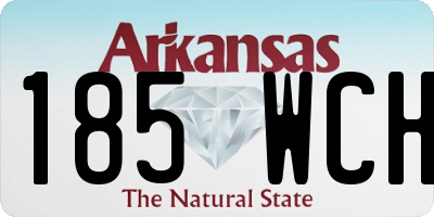 AR license plate 185WCH