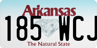 AR license plate 185WCJ