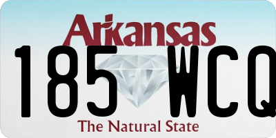 AR license plate 185WCQ
