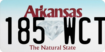 AR license plate 185WCT